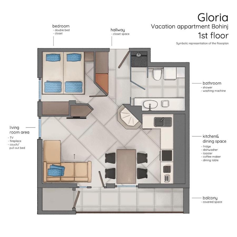 Gloria Holiday - Apartment Bohinji-tó Kültér fotó